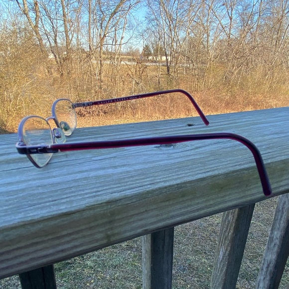 Ralph Lauren glasses frames Red metallic made in Italy - Picture 6 of 11